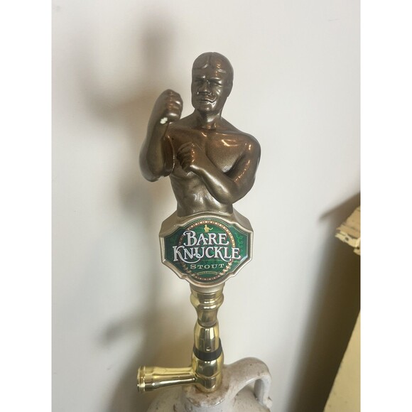 Bare Knuckle Stout Beer Tap Handle Anheuser Busch With Base / Collectible / Beer - Picture 5 of 7